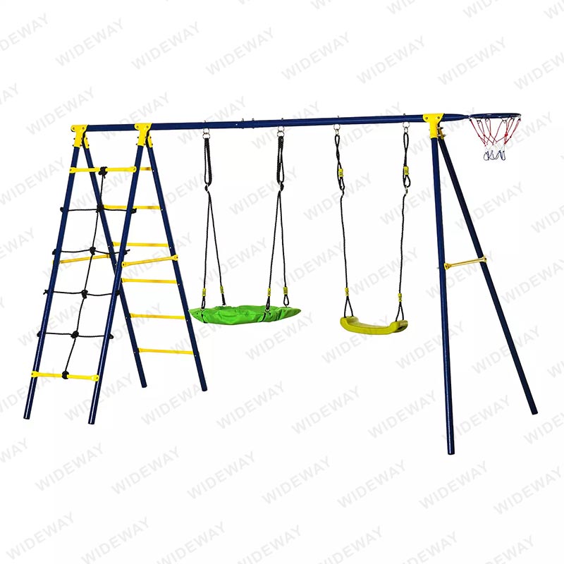 Outdoor Kids Swing Set kanggo latar mburi