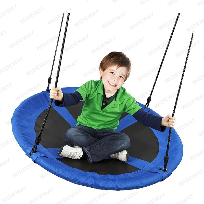 Saucer Tree Swing karo Bantal lan Tali sing bisa diatur