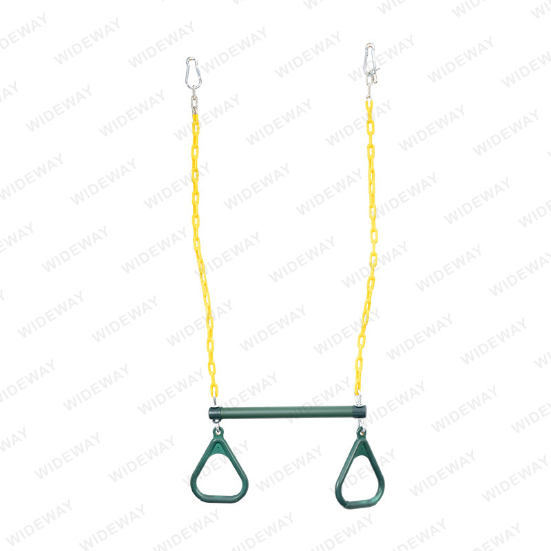 Trapeze Bar lan Rings kanggo Swing Set