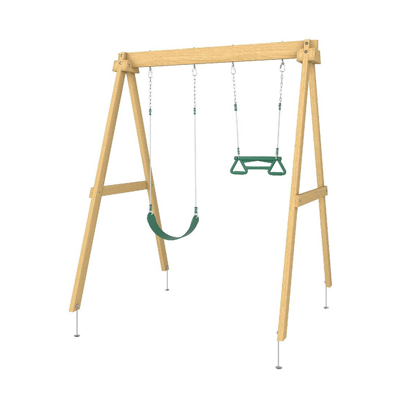 Wooden swing swing